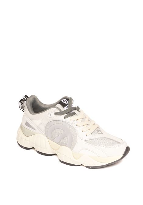 White krazee runner sneaker NO NAME | KRAZEE RUNNER MBRUSH/KNIT/CRAK-WHT/GLAC